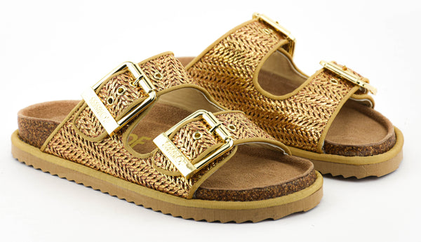 Paul Warmer COLORS OF CALIFORNIA LAMINATED RAFFIA GOLD