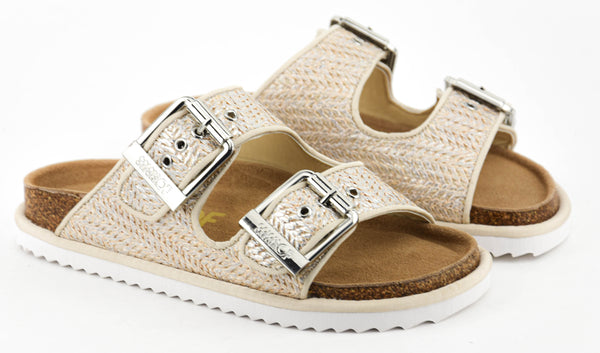 Paul Warmer COLORS OF CALIFORNIA LAMINATED RAFFIA SILVER