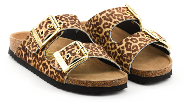 Paul Warmer COLORS OF CALIFORNIA TWO BUCKLE LEOPARD