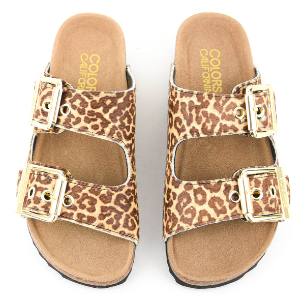 Paul Warmer COLORS OF CALIFORNIA TWO BUCKLE LEOPARD