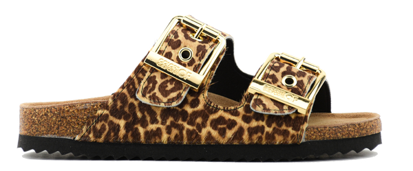 paul warmer COLORS OF CALIFORNIA TWO BUCKLE LEOPARD