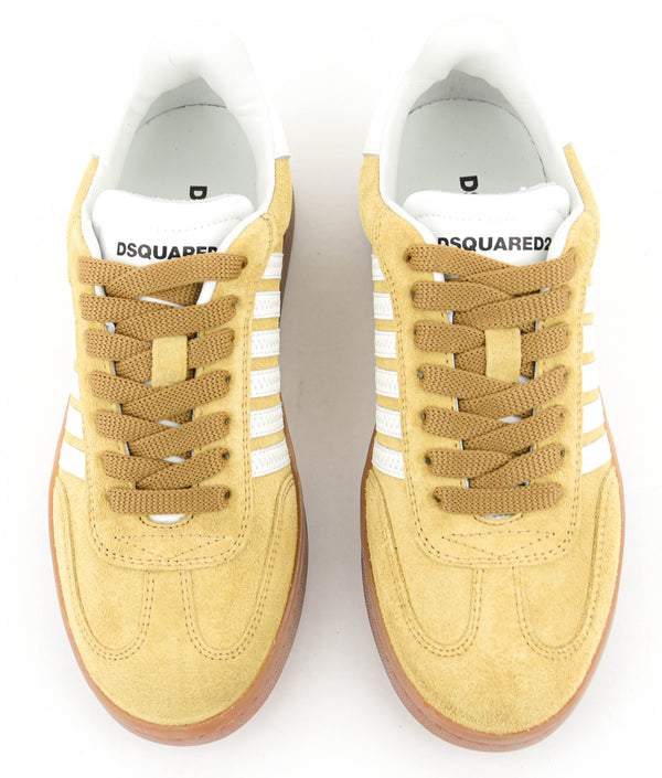 Paul Warmer DSQUARED2 BOXER SNEAKER LIGHT YELLOW WHITE