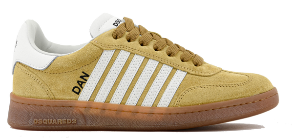 paul warmer DSQUARED2 BOXER SNEAKER LIGHT YELLOW WHITE