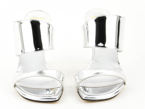 Paul Warmer GIAMPAOLO VIOZZI ASSYMETRICO SANDAL MIRROR SILVER