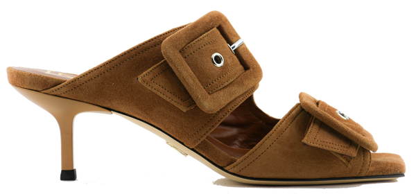 paul warmer GIAMPAOLO VIOZZI MULTI BUCKLE SANDAL CAMEL