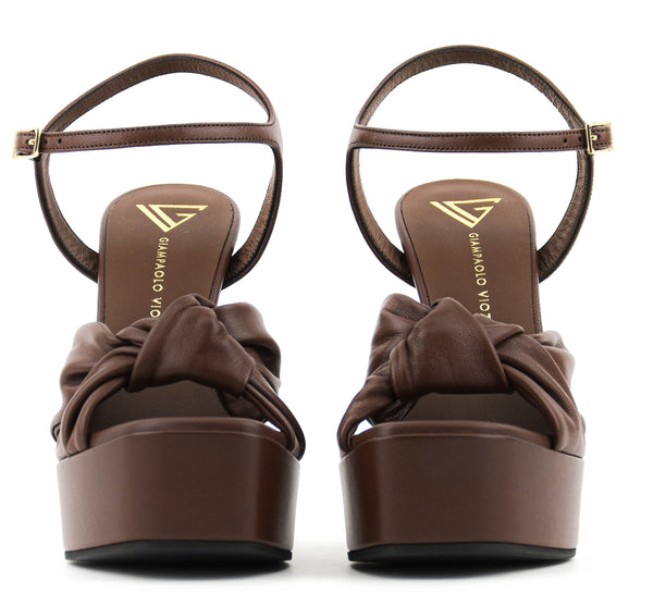 Paul Warmer GIAMPAOLO VIOZZI TRIBUTO SANDAL BROWN NAPPA