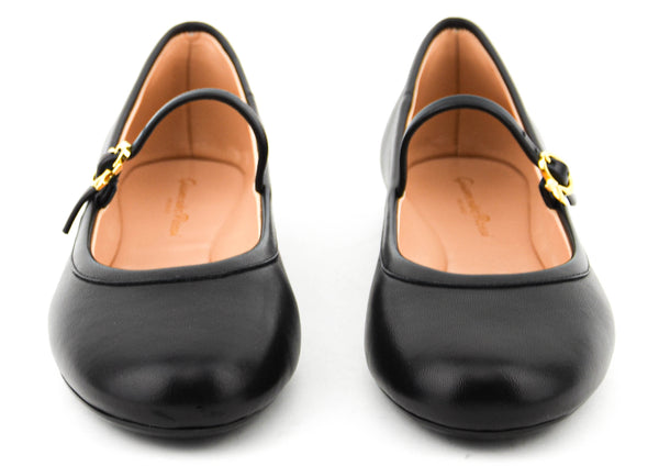 Paul Warmer GIANVITO ROSSI CARLA NAPPA BALLERINA BLACK