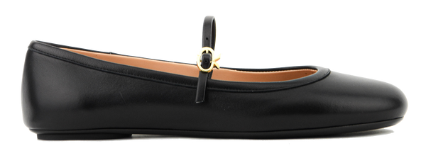 paul warmer GIANVITO ROSSI CARLA NAPPA BALLERINA BLACK