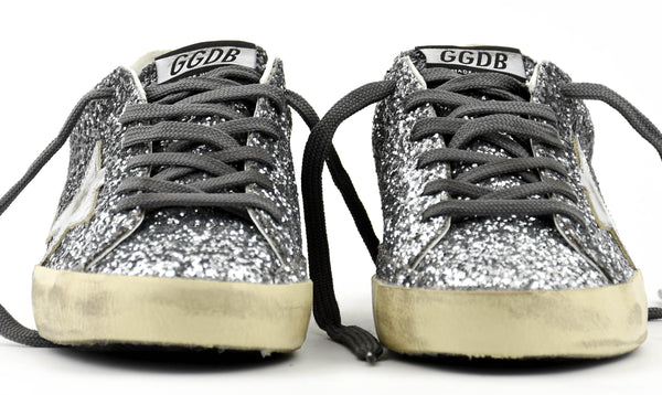 Paul Warmer GOLDEN GOOSE SUPERSTAR CLASSIC GLITTER GREY