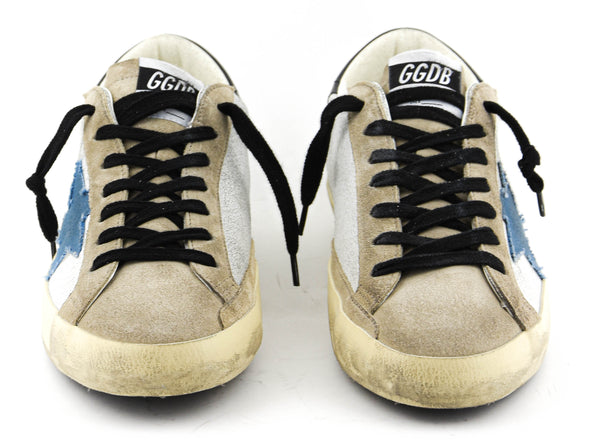 Paul Warmer GOLDEN GOOSE SUPERSTAR WHITE BEIGE BLUE