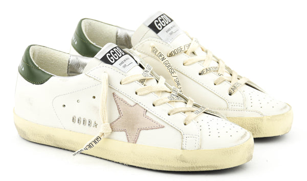 Paul Warmer GOLDEN GOOSE SUPERSTAR WHITE PINK GREEN
