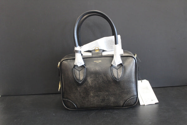 Paul Warmer GOLDEN GOOSE VITA BAG BLACK VINTAGE LEATHER