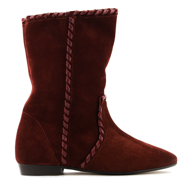 Paul Warmer ISABEL MARANT STAENI SHORT BOOT BURGUNDY