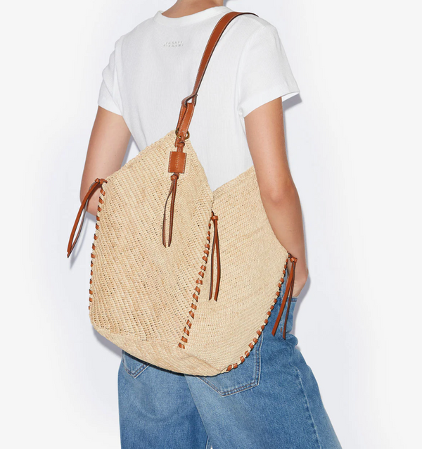 Paul Warmer ISABEL MARANT TAMPA RAFFIA SHOULDER BAG