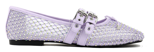 paul warmer LOAFER MISTY DOUBLE STRAP BALLERINA LILA