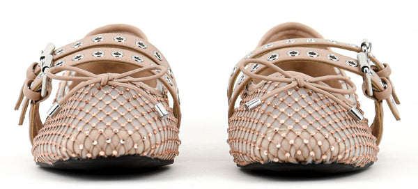 Paul Warmer LOAFER MISTY DOUBLE STRAP BALLERINA NUDE