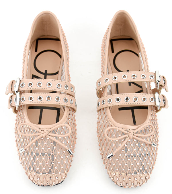 Paul Warmer LOAFER MISTY DOUBLE STRAP BALLERINA NUDE