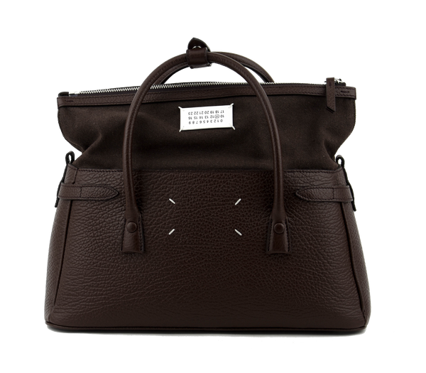 paul warmer MAISON MARGIELA 5AC HANDBAG EAST WEST MEDIUM BROWN