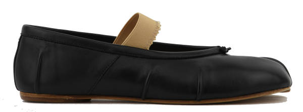 paul warmer MAISON MARGIELA TABI ELASTIC BALLERINA BLACK