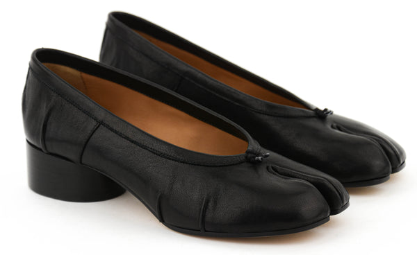 Paul Warmer MAISON MARGIELA TABI HEEL BALLERINA BLACK