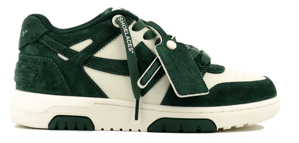 paul warmer OFF WHITE OUT OF OFFICE JET GREEN SUEDE