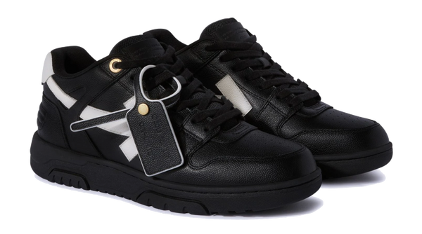 Paul Warmer OFF WHITE OUT OFF OFFICE BASKET LEATHER BLACK