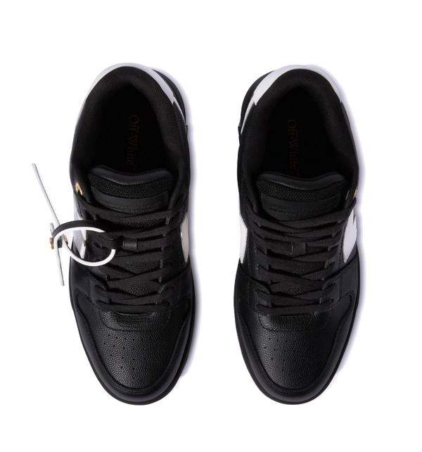 Paul Warmer OFF WHITE OUT OFF OFFICE BASKET LEATHER BLACK