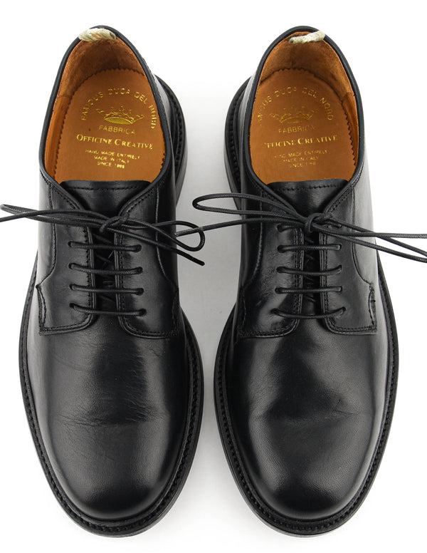 Paul Warmer OFFICINE CREATIVE ASTON 001 LACE-UP BLACK