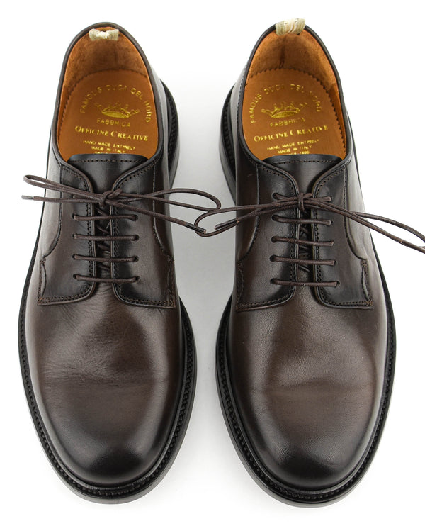 Paul Warmer OFFICINE CREATIVE ASTON 001 LACE-UP BROWN