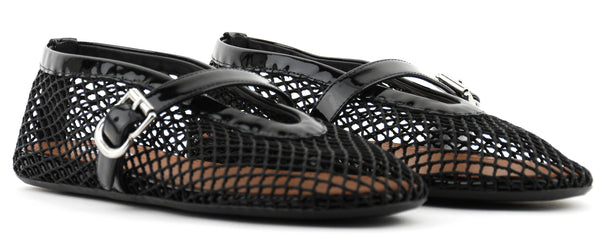 Paul Warmer ALAIA BALLERINA FISHNET BLACK