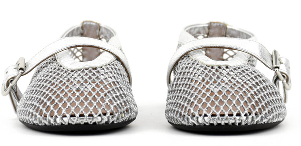 Paul Warmer ALAIA BALLERINA FISHNET SILVER
