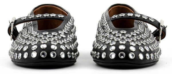 Paul Warmer ALAIA BALLERINA STRASS NOIR
