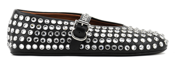 paul warmer ALAIA BALLERINA STRASS NOIR