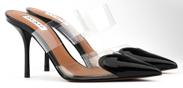 Paul Warmer ALAIA COEUR MULES BLACK