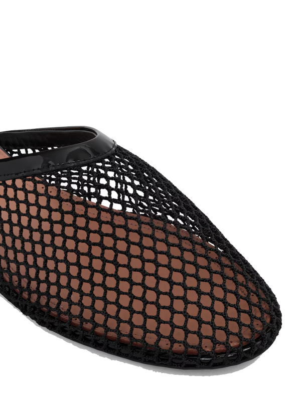Paul Warmer ALAIA FISHNET MULE NOIR
