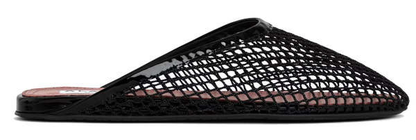 paul warmer ALAIA FISHNET MULE NOIR