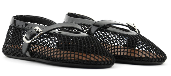 Paul Warmer ALAIA FUSHNET BALLERINA BLACK