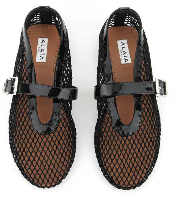 Paul Warmer ALAIA FUSHNET BALLERINA BLACK