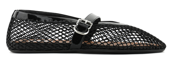 paul warmer ALAIA FUSHNET BALLERINA BLACK