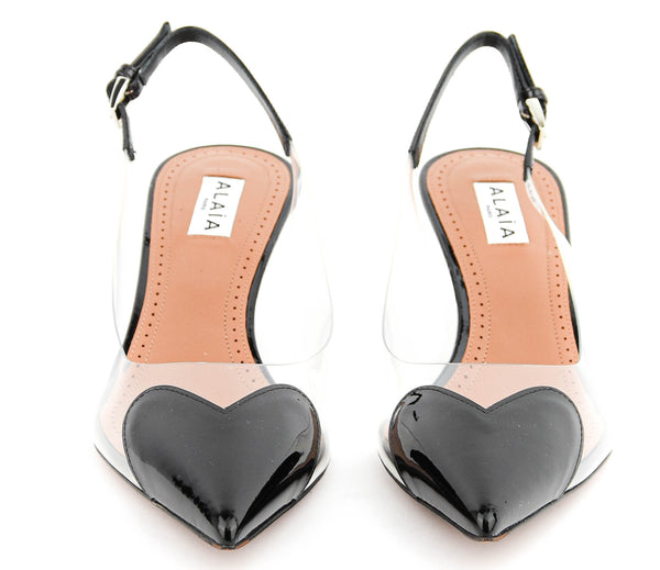 Paul Warmer ALAIA LE COEUR SLINGBACK BLACK