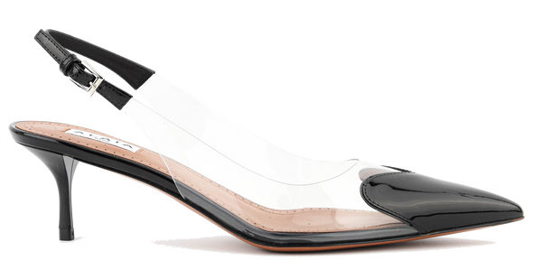 paul warmer ALAIA LE COEUR SLINGBACK BLACK