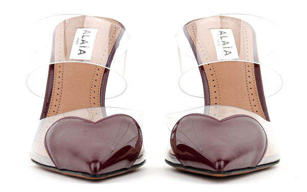 Paul Warmer ALAIA MULE 90 ROUGE GRENAT