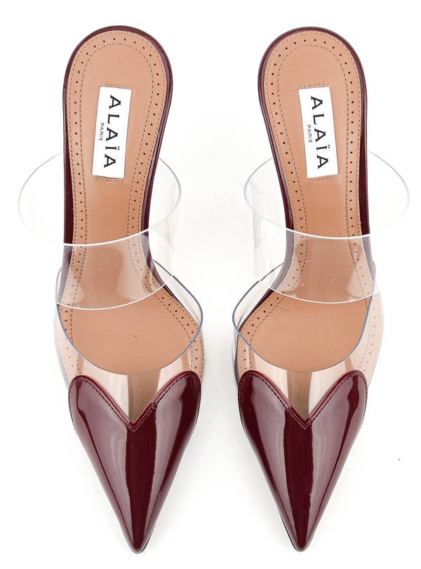 Paul Warmer ALAIA MULE 90 ROUGE GRENAT