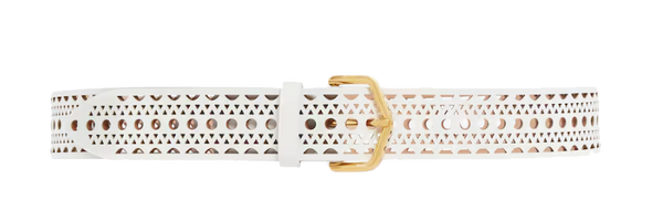 paul warmer ALAIA NEO VIENNE BELT BLANC