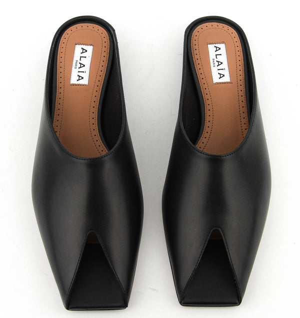 Paul Warmer ALAIA OPEN MULES BLACK