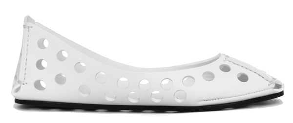 paul warmer ALAIA PERFO BALLET FLAT BIANCO