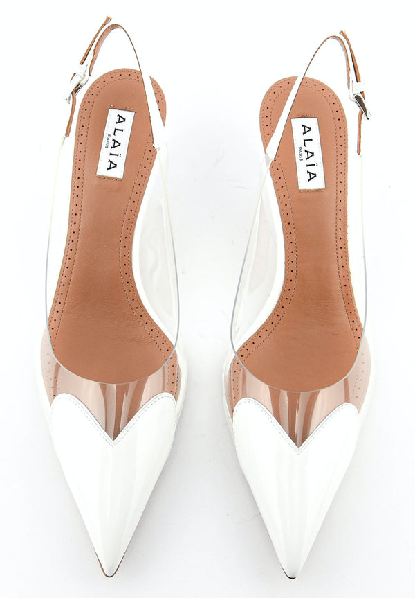 Paul Warmer ALAIA SLINGBACK 55 BLANC OPTIQUE