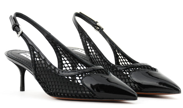 Paul Warmer ALAIA SLINGBACK 55 FISHNET BLACK