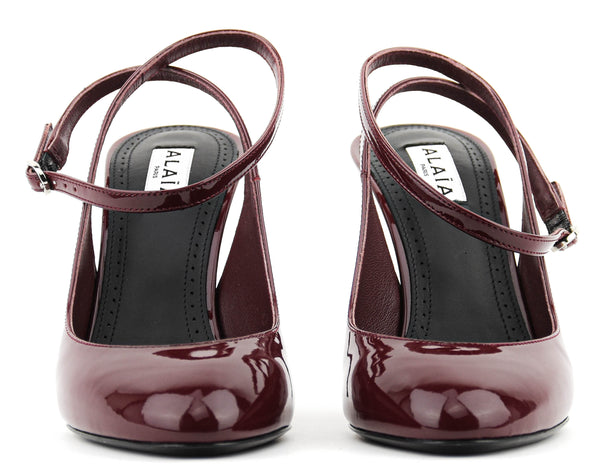 Paul Warmer ALAIA SLINGBACK PUMP 90 ROUGE GRENAT