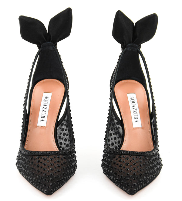 Paul Warmer AQUAZZURA BOW TIE CRUSTAL TULE 95